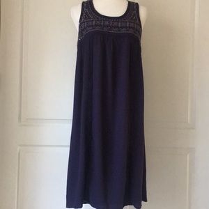 Knox Rose Embroidered  Boho Purple Dress